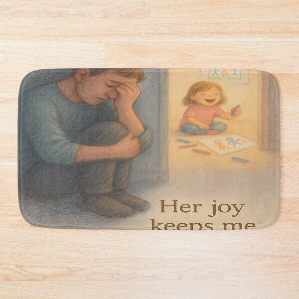 Item preview,  Her Joy Keeps Me Breathing – Sad but Loving Quote Art designed and sold by Neovibe Print.