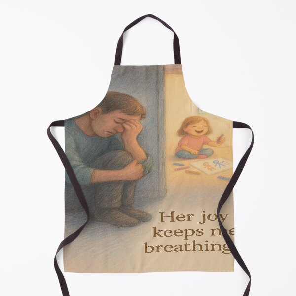 Item preview, Her Joy Keeps Me Breathing – Sad but Loving Quote Art designed and sold by Neovibe Print.