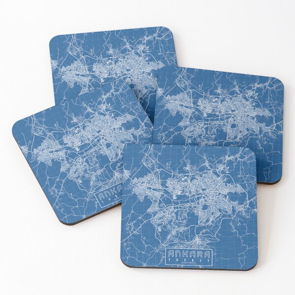 Item preview, Ankara City Map of Turkey - Blueprint designed and sold by deMAP.