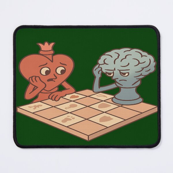 Item preview, Heart vs Brain Playing Chess – Abstract Emotional Design designed and sold by Designly Yours.