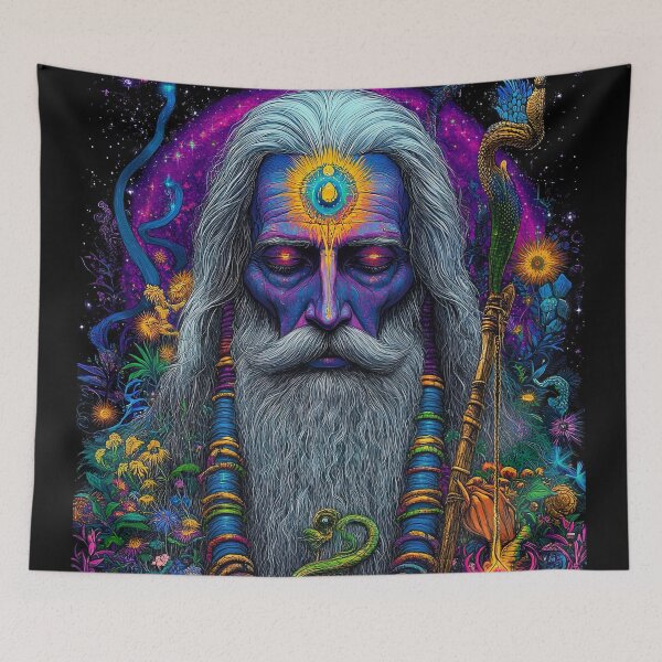 Item preview, Mystic Guru: Embodiment of Cosmic Flora designed and sold by bloorose.