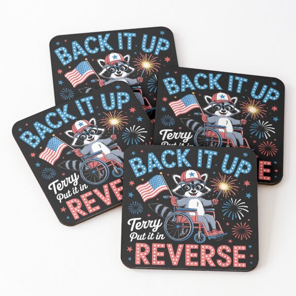 Item preview, Back It Up Terry Put It In Reverse Funny Racoon 4Th Of July designed and sold by cawtoon.
