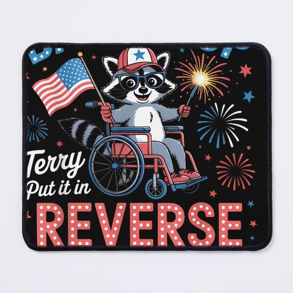 Item preview, Back It Up Terry Put It In Reverse Funny Racoon 4Th Of July designed and sold by cawtoon.