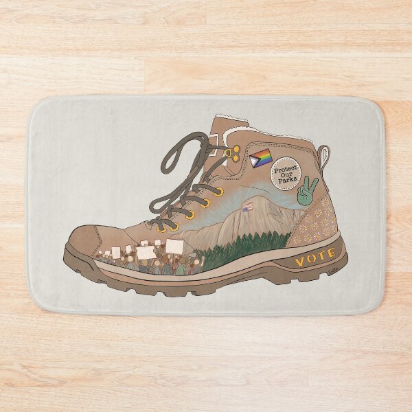 Item preview, Protect Our Parks Hiking Boot designed and sold by EcoElsa.