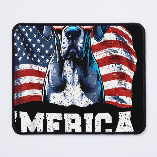Item preview, Vintage 'Merica Great Dane Sunglasses Patriotic America Flag designed and sold by cawtoon.