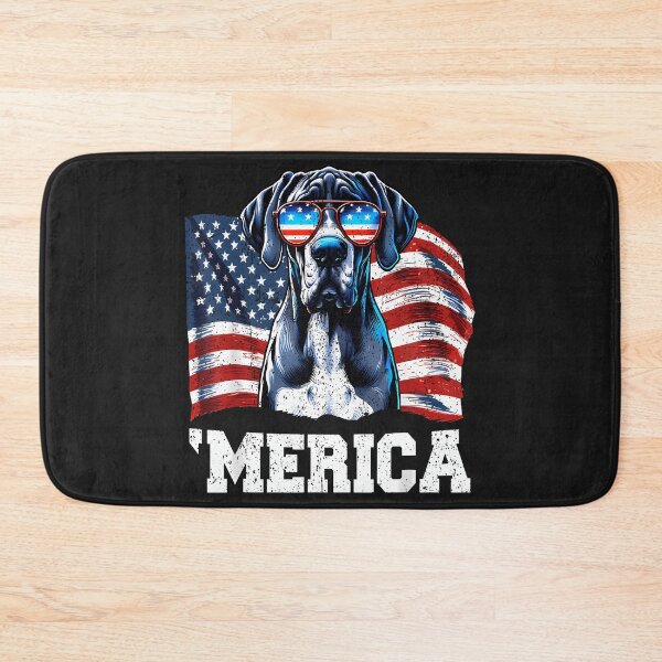 Item preview, Vintage 'Merica Great Dane Sunglasses Patriotic America Flag designed and sold by cawtoon.