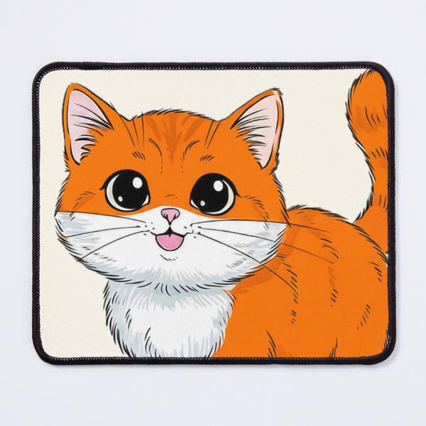Item preview, Hand-Drawn Orange Cat – Cozy Companion Art with Whiskered Charm designed and sold by Kindfolk.