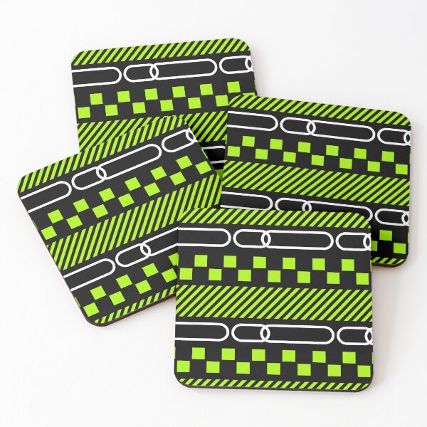 Item preview, neon black green designed and sold by FunEyeDesign.