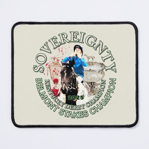 Item preview, Belmont 157 2025 Champion Sovereignty horse racing design designed and sold by Ginny Luttrell.
