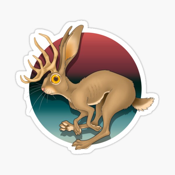 Item preview, Jackalope designed and sold by Dead Possum Designs.
