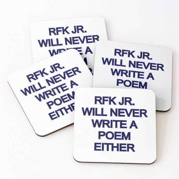 Item preview, RFK JR. "they'll never write a poem" clapback sticker designed and sold by CobraHotlyDesigns.