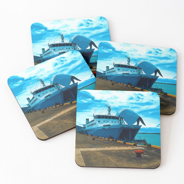 Item preview, Ferry at the Pier | Open Ramp - Docked for the Journey designed and sold by GEEEN.