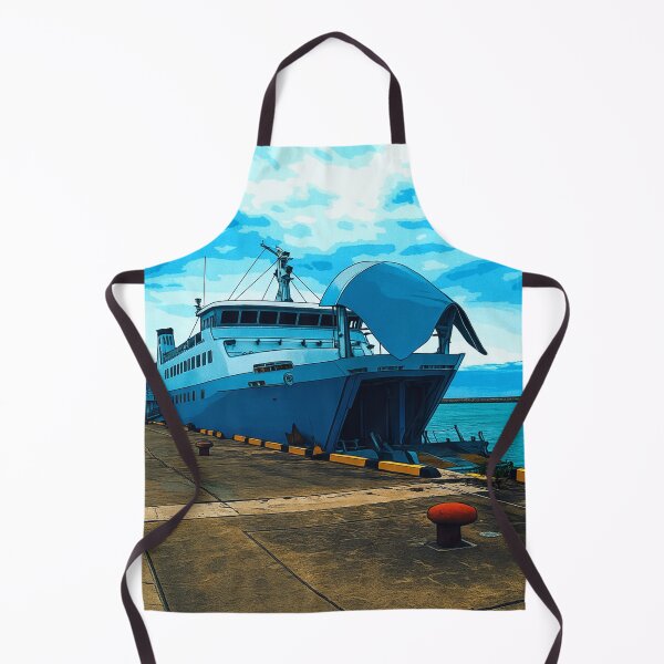Item preview, Ferry at the Pier | Open Ramp - Docked for the Journey designed and sold by GEEEN.