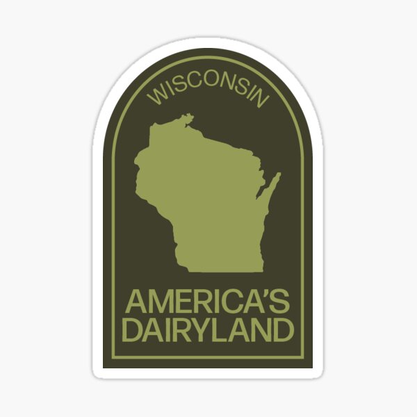 Vista previa del artículo con la obra «La tierra lechera de Estados Unidos en Wisconsin», diseñado y vendido por lucytreatart.