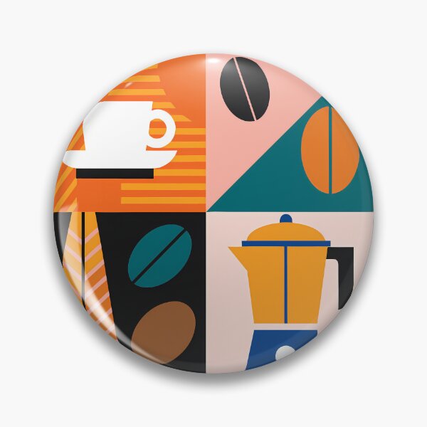 Artikelvorschau, „Geometrischer Kaffeekultur-Quadrant“ entworfen und verkauft von ART ATTACK ZONE.