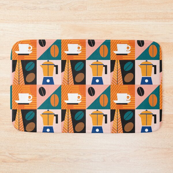 Item preview,  “Geometric Coffee Culture Quadrant” designed and sold by ART ATTACK ZONE.