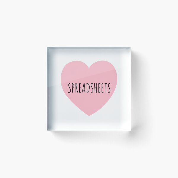 Item preview, I Heart Spreadsheets  designed and sold by CharmStudio.