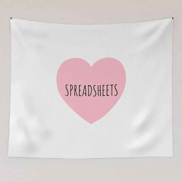 Item preview, I Heart Spreadsheets  designed and sold by CharmStudio.