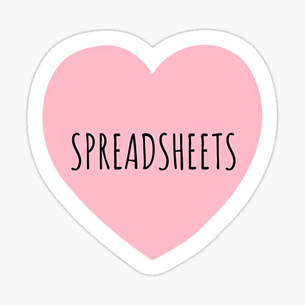 Item preview, I Heart Spreadsheets  designed and sold by CharmStudio.