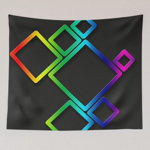 Item preview, Multicolor Diamonds in Different Sizes, Vibrant Geometric Abstract Art designed and sold by WelSol.
