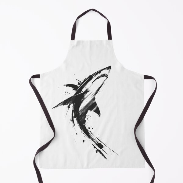 Item preview, Sumi-Style Ink Shark designed and sold by Black Gradient Designs.
