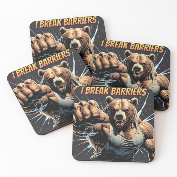 Item preview, Motivational Muscle Bear – Push Your Limits with Visual Strength designed and sold by All Creative Designer.