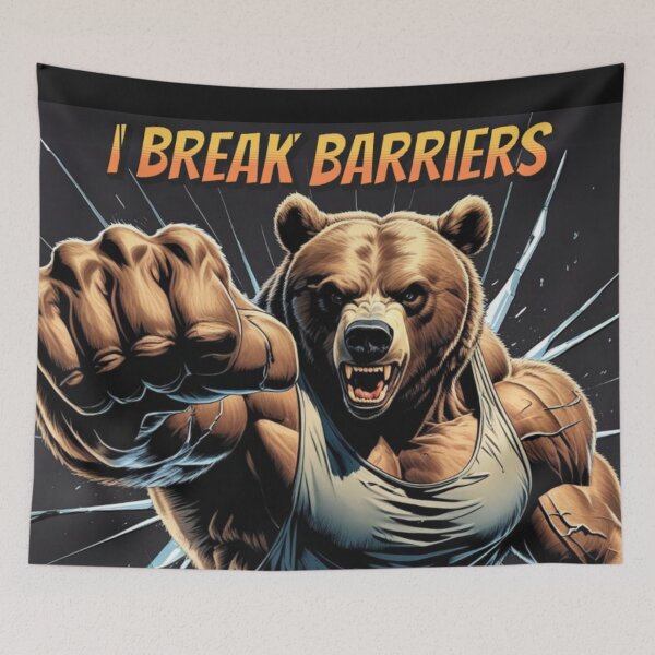 Item preview, Motivational Muscle Bear – Push Your Limits with Visual Strength designed and sold by All Creative Designer.