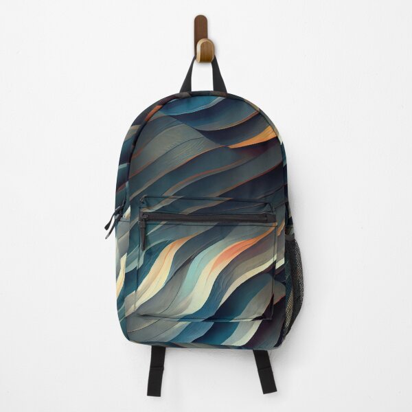Item preview, Abstract Ocean Wave Layers – Moody Gradient Flow Art designed and sold by PaintbrushPlace.