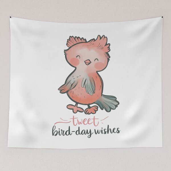 Item preview, cute bird design with punny birthday sentiment  designed and sold by Heshah.