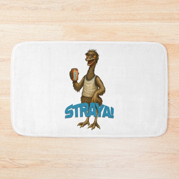 Item preview, Straya Cheers Emu – Aussie Humor Wildlife Cartoon designed and sold by Michael van der Hoorn.