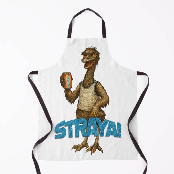 Item preview, Straya Cheers Emu – Aussie Humor Wildlife Cartoon designed and sold by Michael van der Hoorn.