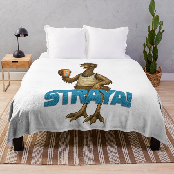 Item preview, Straya Cheers Emu – Aussie Humor Wildlife Cartoon designed and sold by Michael van der Hoorn.