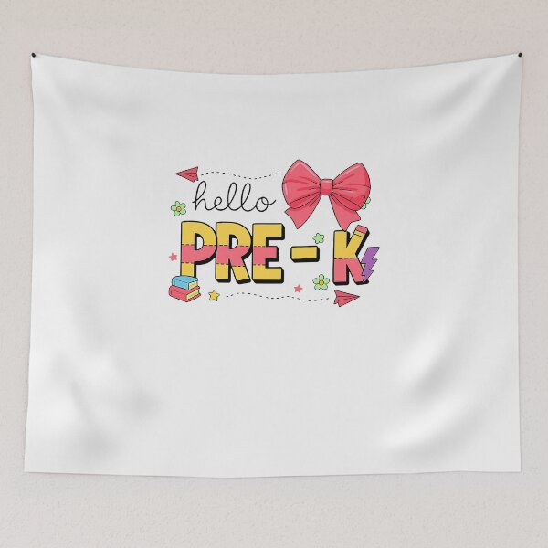 Item preview, Back To School Hello Pre-k Teacher Coquette Pencil Bow designed and sold by facegm.