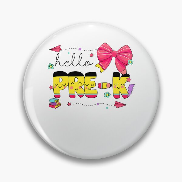 Item preview, Back To School Hello Pre-k Teacher Coquette Pencil Bow  designed and sold by facegm.