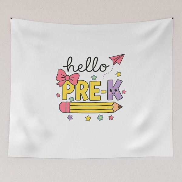 Item preview, Back To School Hello Pre-k Teacher Coquette Pencil Bow designed and sold by facegm.