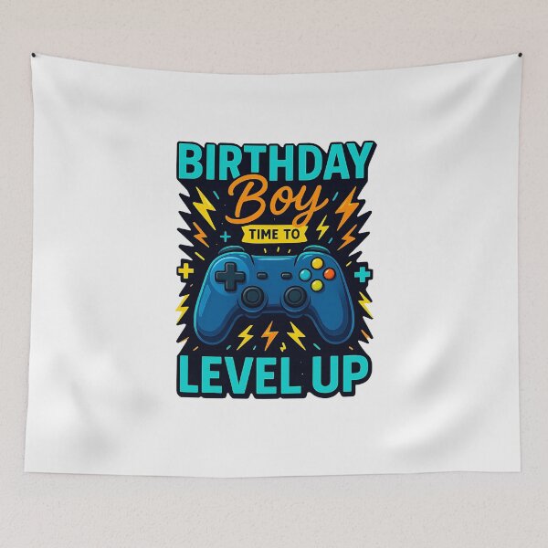 Item preview, Birthday Boy Time to Level Up Video Game Birthday Gamer Boys designed and sold by facegm.