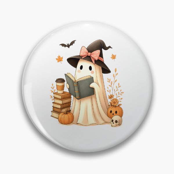 Artikelvorschau, Süßes Gespenst liest Buchliebhaber Halloween Geist Kaffee Frauen entworfen und verkauft von facegm.
