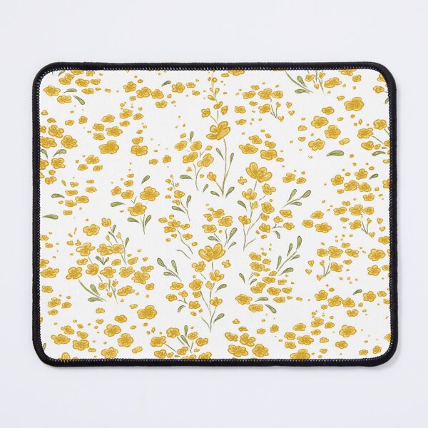 Item preview, Smiling Floral Print Bunny Cute Animals Gift for Rabbit Lovers Farm Style Happy Smile in Yellow Buttercup Flowers ArtbySvetik designed and sold by ArtbySvetik.