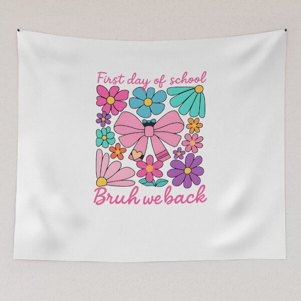 Item preview, First Day Of School Coquette Bow Boho Floral Back To School designed and sold by facegm.