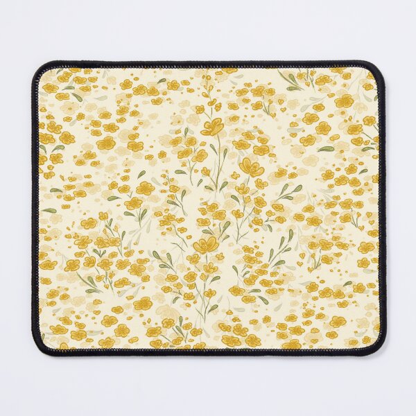 Item preview, Smiling Floral Print Bunny Cute Animals Gift for Rabbit Lovers Farm Style Happy Smile in Yellow Buttercup Flowers ArtbySvetik designed and sold by ArtbySvetik.