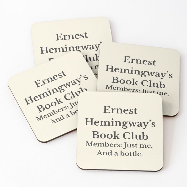 Item preview, Ernest Hemingway's Book Club - Author and Reader Humor designed and sold by The486Store.