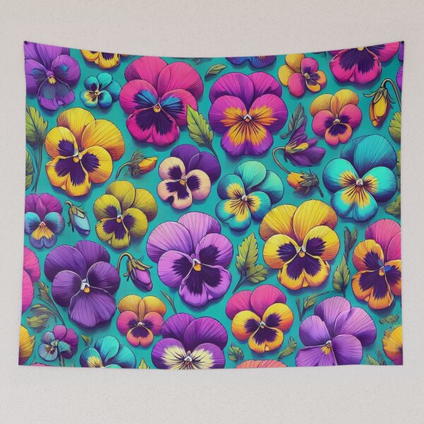 Item preview, Electric Pansy Bloom designed and sold by Oonward2021.
