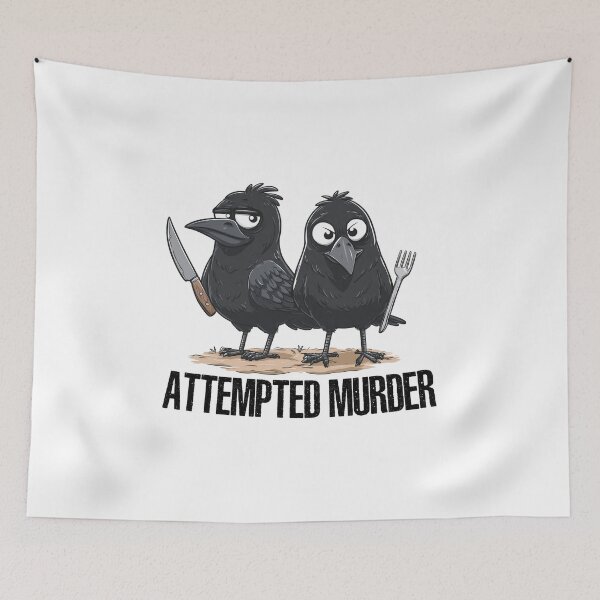 Item preview, Attempted Murder of Crows designed and sold by hamishby.