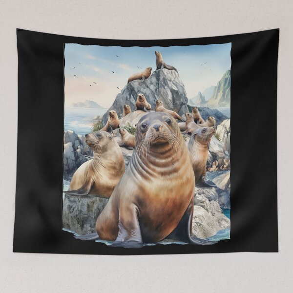 Item preview, Sea Lions designed and sold by Karen Wood.