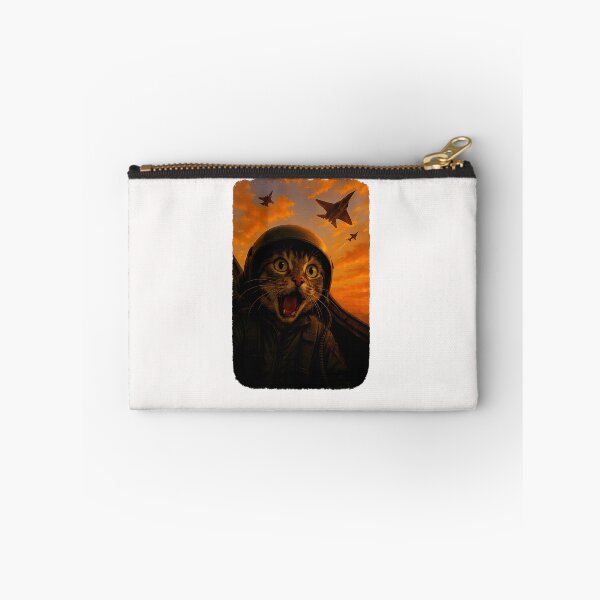 Item preview, Funny Screaming Cat Fighter Jet Pilot Kitty Selfie designed and sold by diyoor.