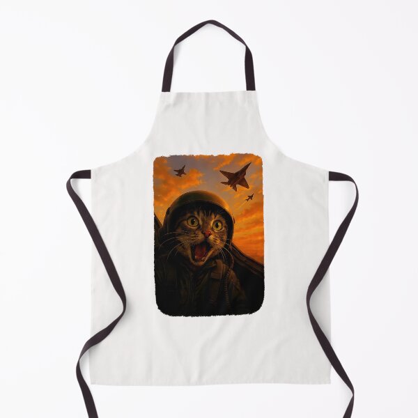 Item preview, Funny Screaming Cat Fighter Jet Pilot Kitty Selfie designed and sold by diyoor.