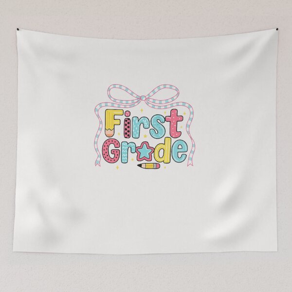 Item preview, Groovy First Grade Coquette Bow Back To School  designed and sold by diyoor.