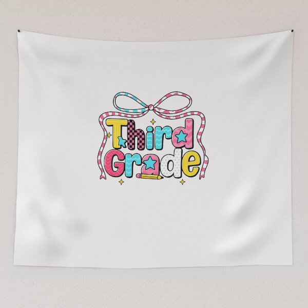 Item preview, Groovy Third Grade Coquette Bow Back To School  designed and sold by diyoor.