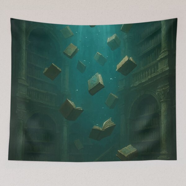 Item preview, Submerged Library designed and sold by AbstractAnom.