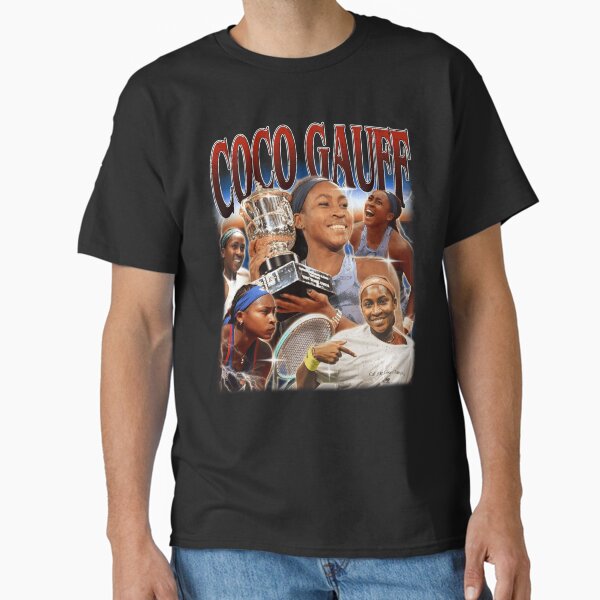 Item preview, Coco Gauff Tennis Champion Collage Vintage designed and sold by quotes-print.